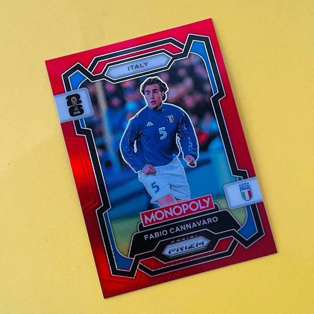 2026 Panini Prizm Monopoly FIFA‎ World Cup Fabio Cannavaro Red Prizm Italy #36